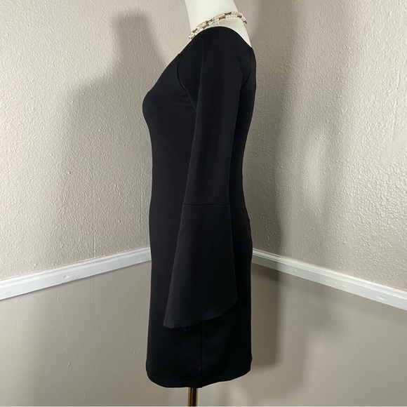 Lulus Bell Sleeve Mini Dress Black Size Small - Picture 3 of 9